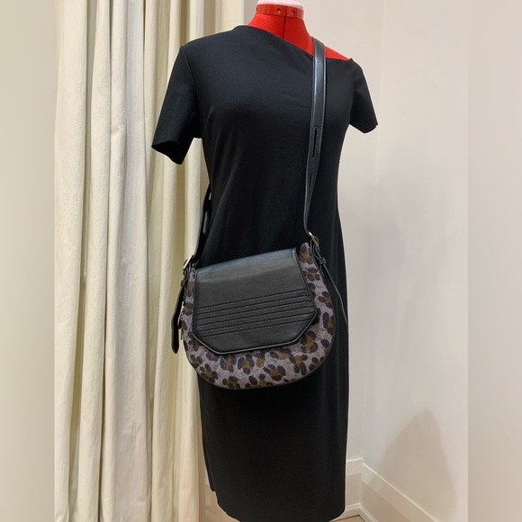 Lula Bag, Leopard Print Purse, Crossbody, Vegan Leather, Faux Fur, Animal Print - Picture 3 of 9